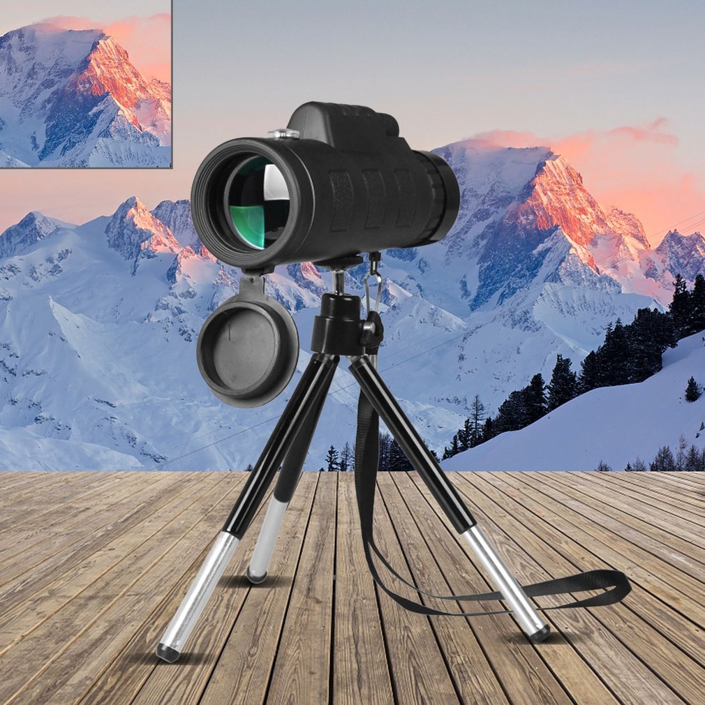 Monocular Telescope with Tripod & Phone Clip
