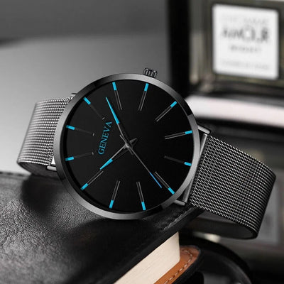 Men’s Waterproof Stainless Steel Quartz Watch