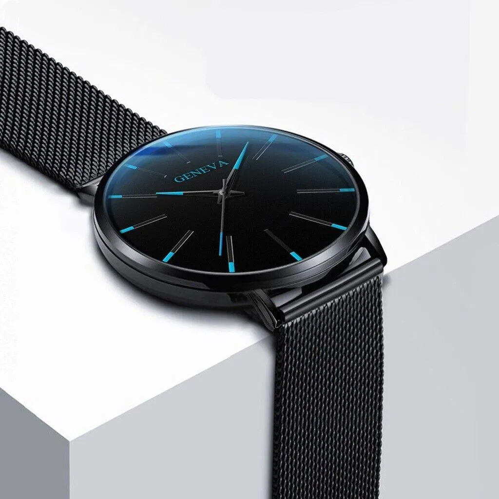 Men’s Waterproof Stainless Steel Quartz Watch