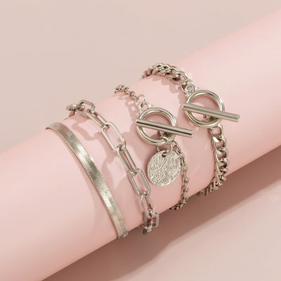 Metal Snake Bone Chain Bracelet