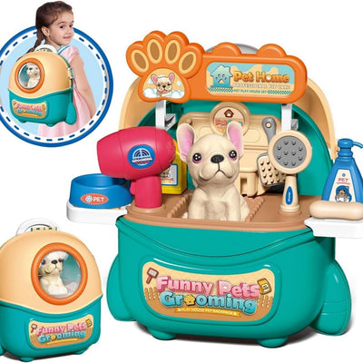 Pet Care & Vet Doctor Play Set – 16 Pcs