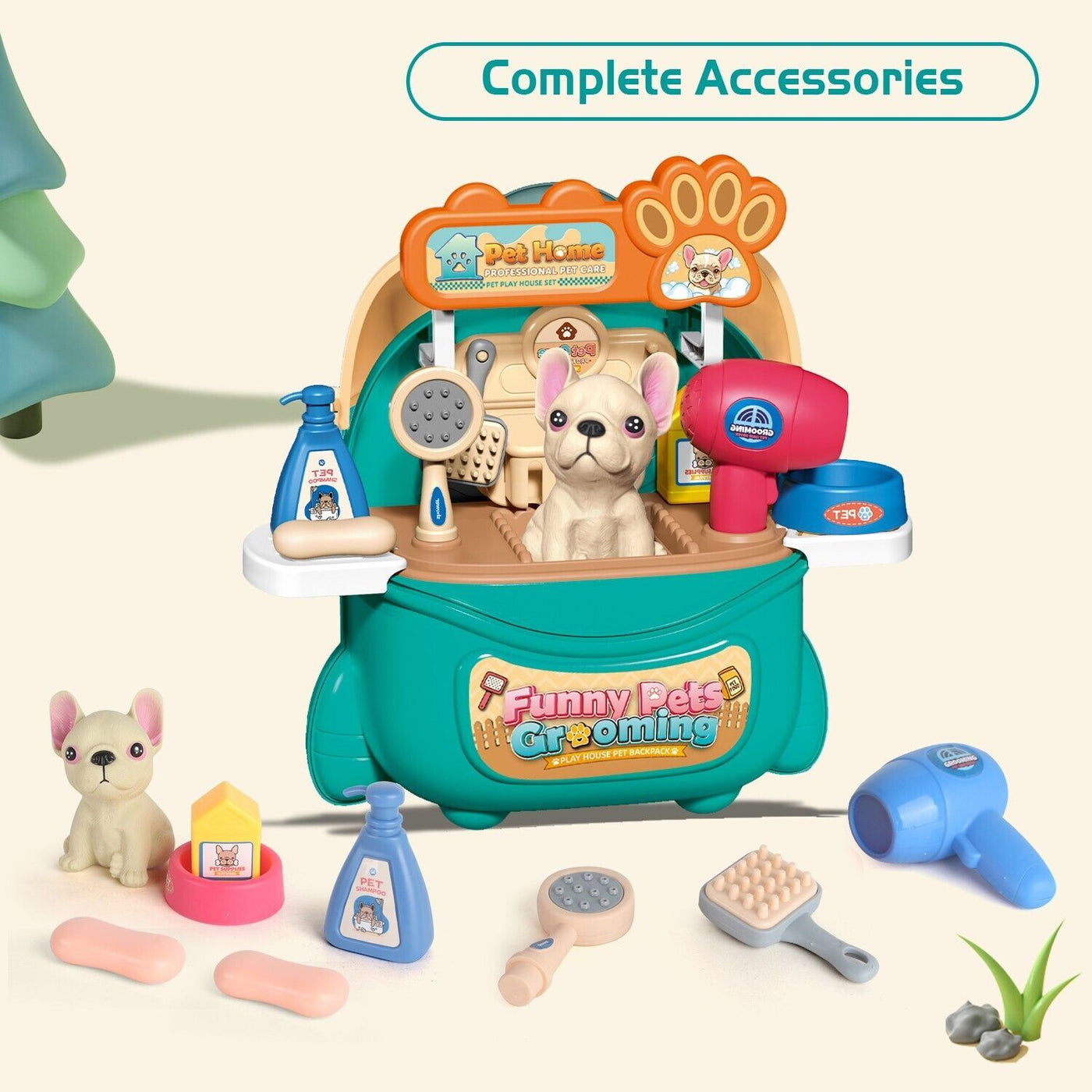 Pet Care & Vet Doctor Play Set – 16 Pcs
