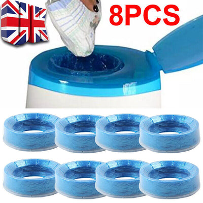 8pcs Nappy Disposal Refill Cassettes