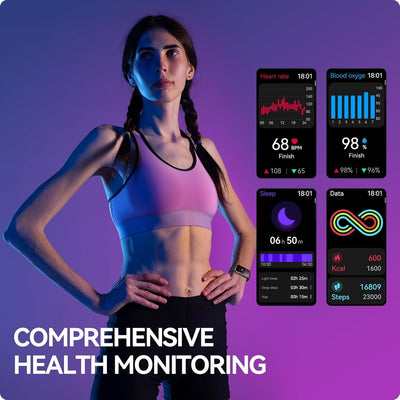 AMOLED Unisex Fitness Smartwatch