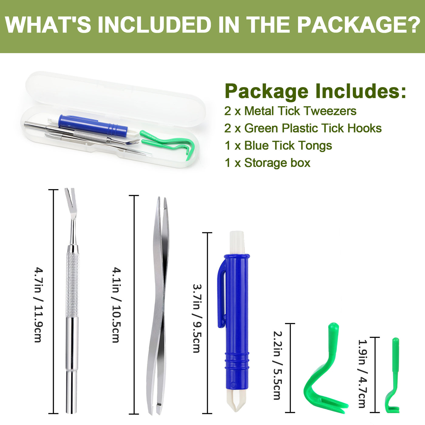 3-Piece Tick Remover Tool Set