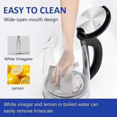 Glass Electric Kettle with LED Light
