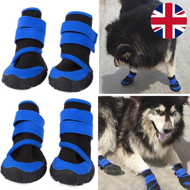 4x Anti-Slip Waterproof Pet Boots